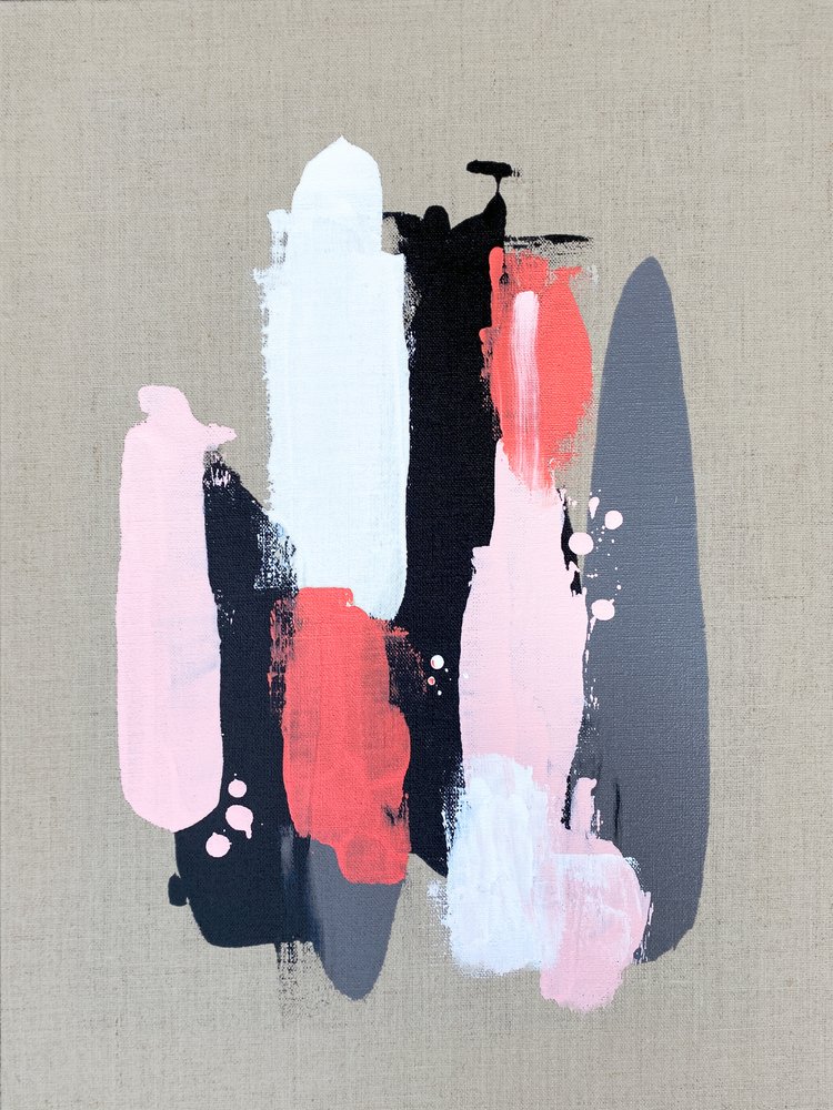 Koraalroze strepen door Alyson Storms