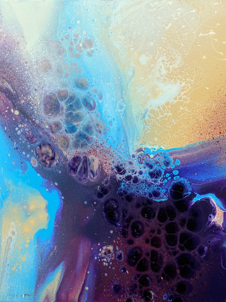 Kosmische blauwe cellen door Alyson Storms