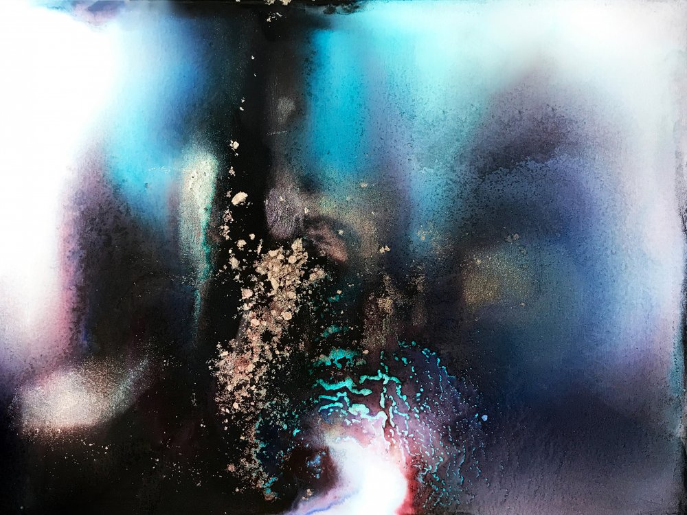 Etherische blauwe diepten door Alyson Storms