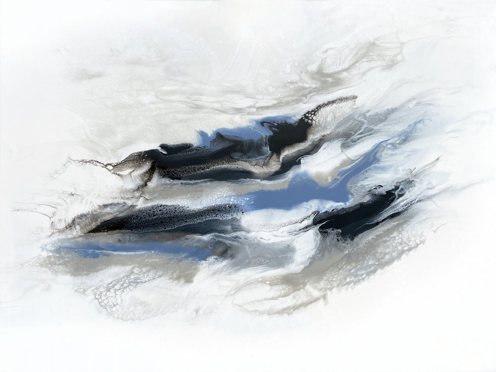 Vloeiende abstracte stroming door Alyson Storms