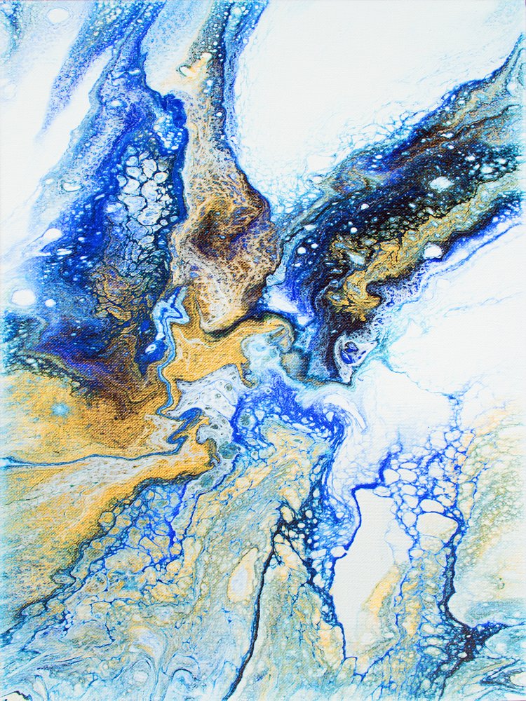 Goudblauwe stroom door Alyson Storms