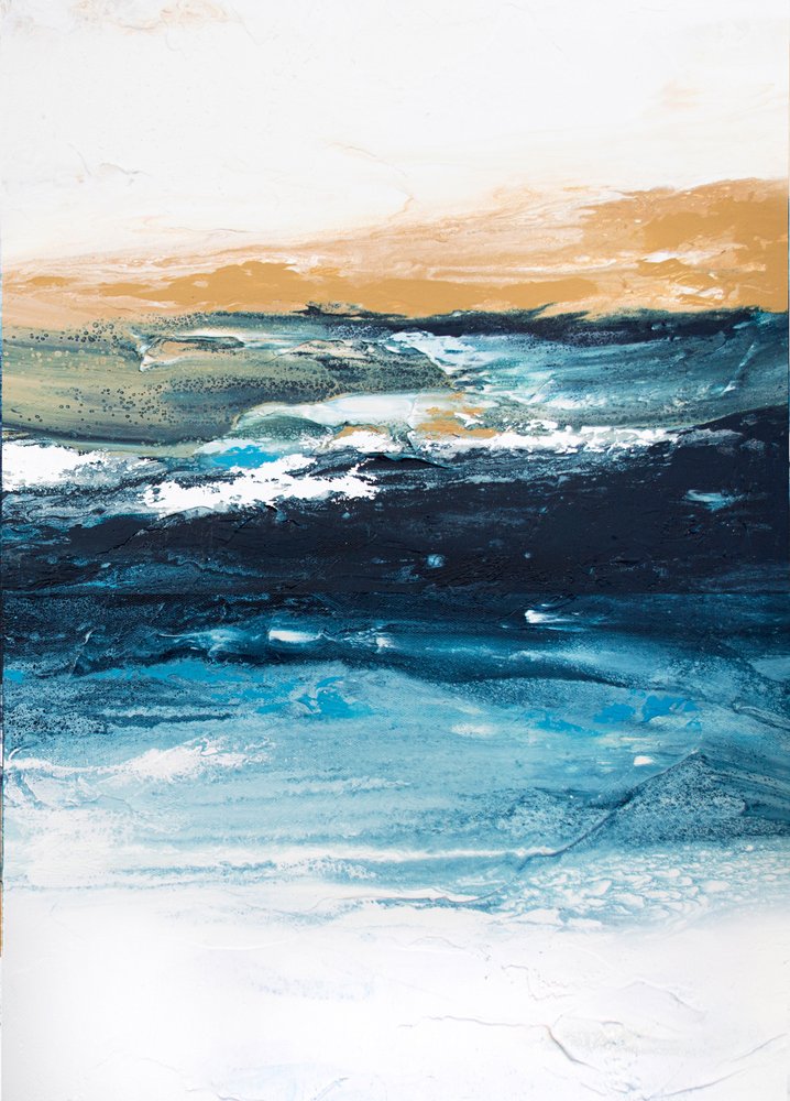 Gouden oceaangolven door Alyson Storms