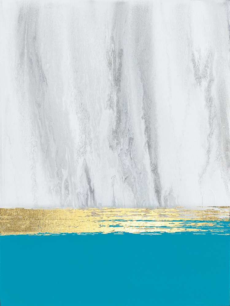 Teal Gold Horizon door Alyson Storms