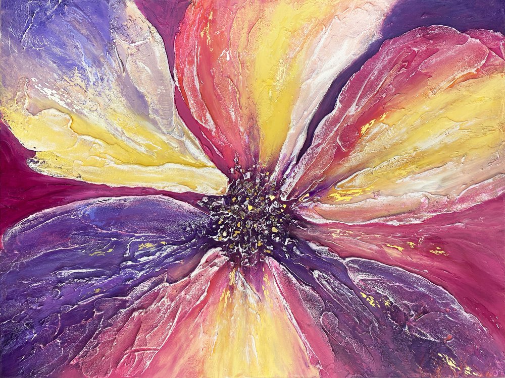 Levendige gouden bloem door Alyson Storms