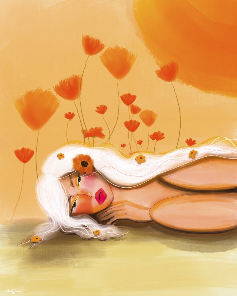 Golden Poppy Dream door Amy Straley
