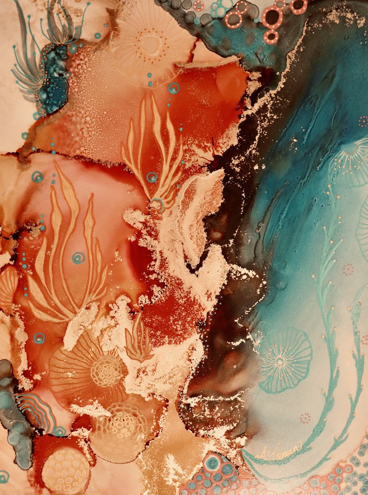 Onderwaterfoto van een rif door Amy Tieman