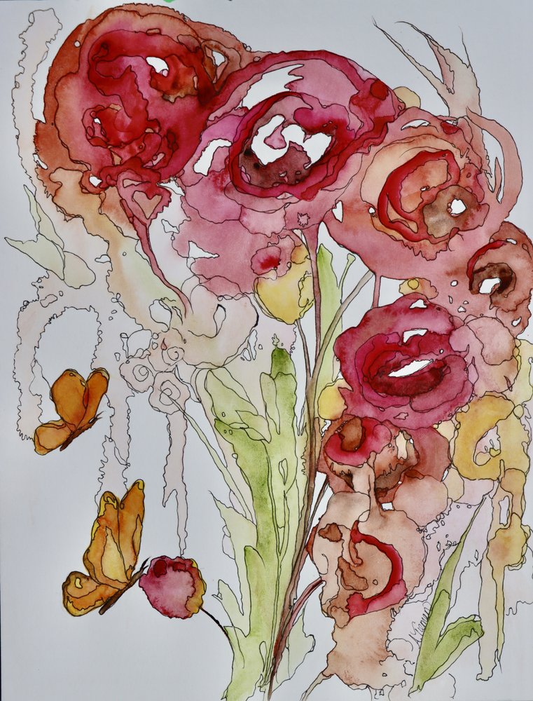 Vlinders in aquarel door Amy Tieman