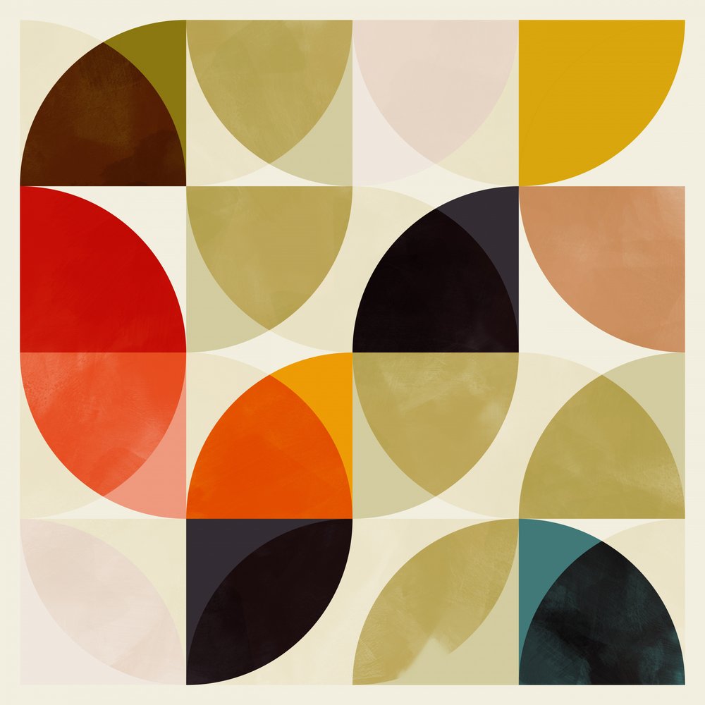 Circles 19 nov  Beige kwart Circles in elkaar door Ana Rut Bre