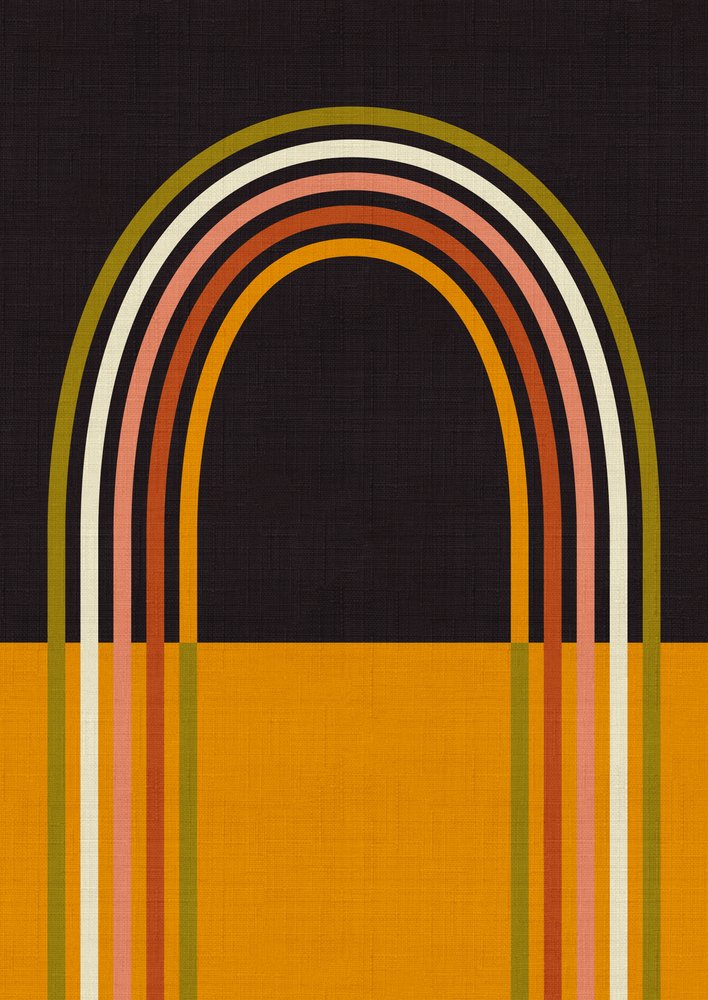 Geo Shapes Herfst 21 Regenboogboog door Ana Rut Bre