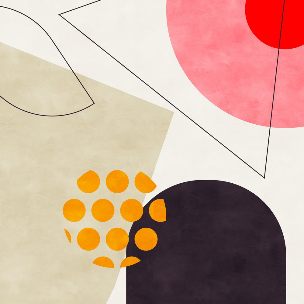 Mid Bauhaus Geometry 8 Kopie door Ana Rut Bre