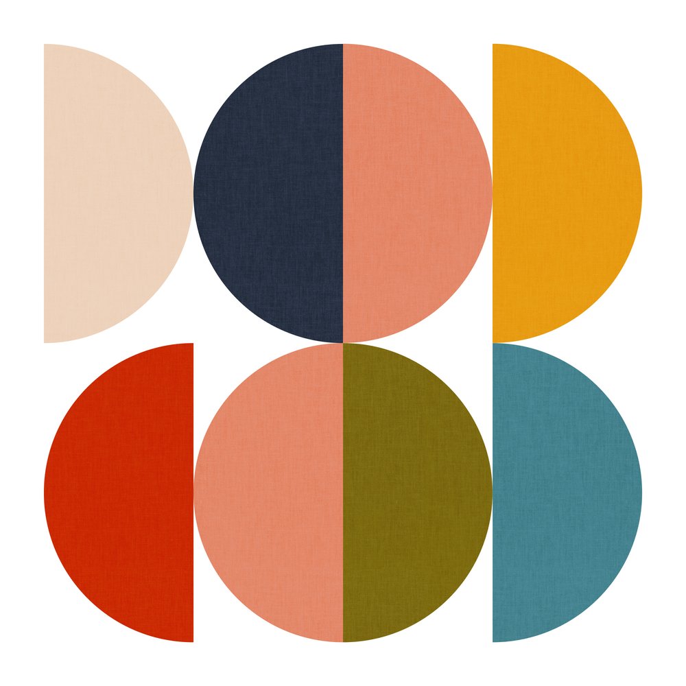 Geometrisch kleurenspel uit het midden van de vorige eeuw 1 door Ana Rut Bre