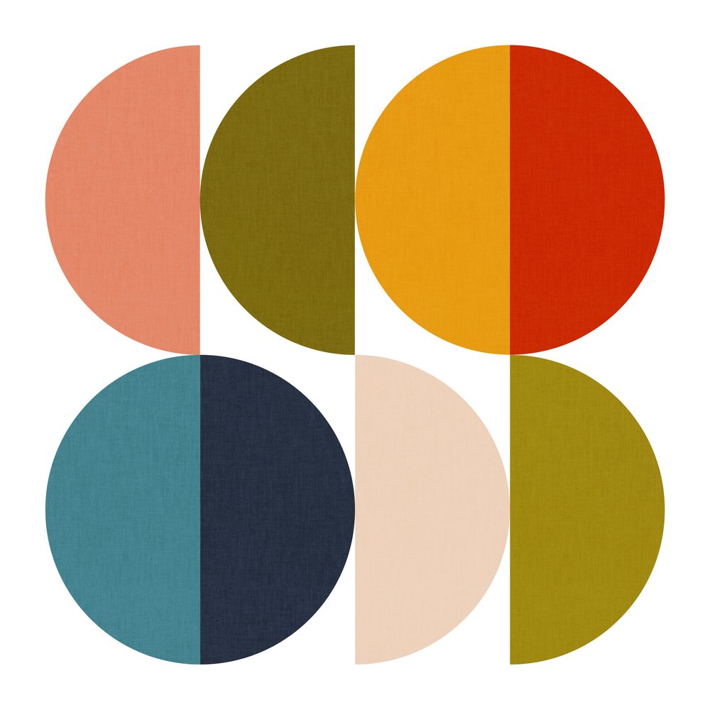 Geometrisch kleurenspel uit het midden van de vorige eeuw 2 door Ana Rut Bre