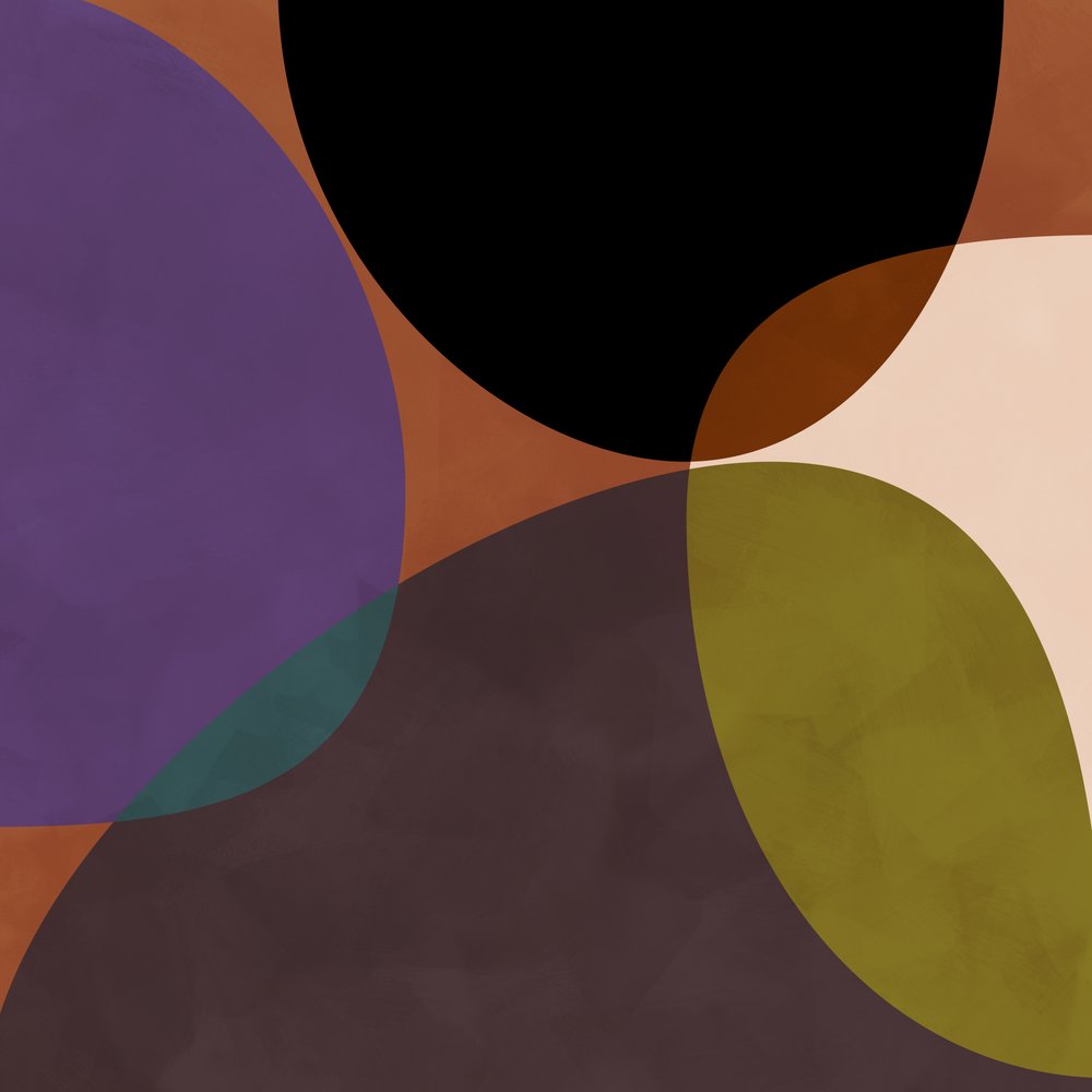 Middencirkels Terracotta Blck2 door Ana Rut Bre