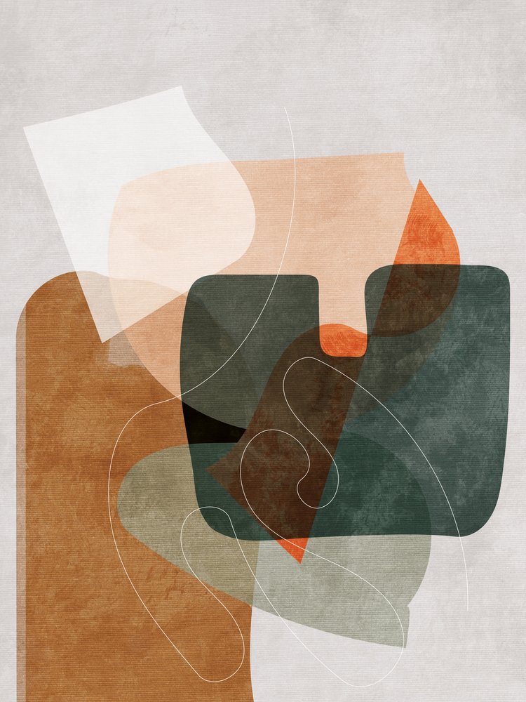 Nature Friendly Terracotta 4 Aquarell Kopie door Ana Rut Bre