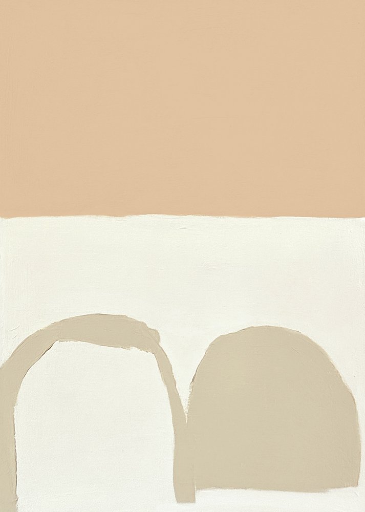 Zacht neutraal landschap door Andrea Reichhart