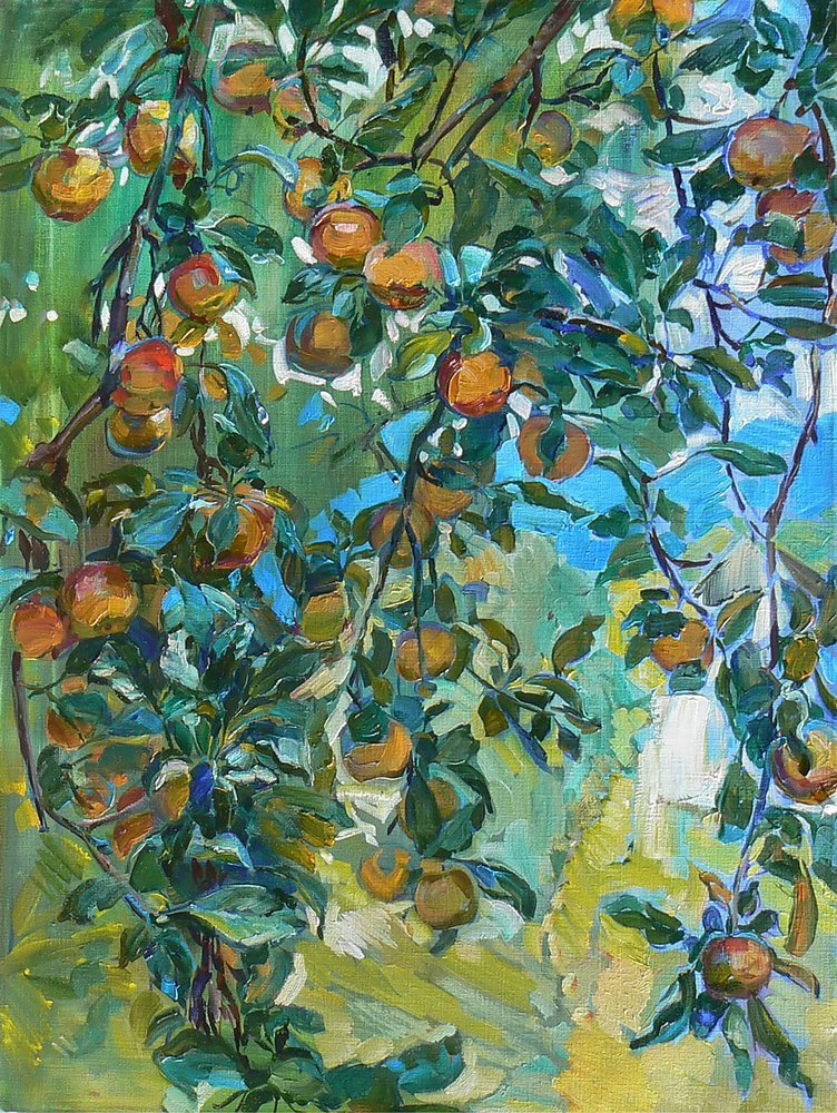 Een vruchtbare appelboom door Andrii Kutsachenko