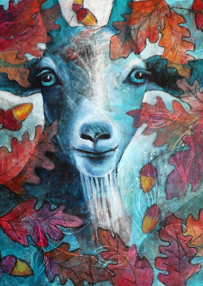 Mystieke herfstgeit door Ania Witwitzka