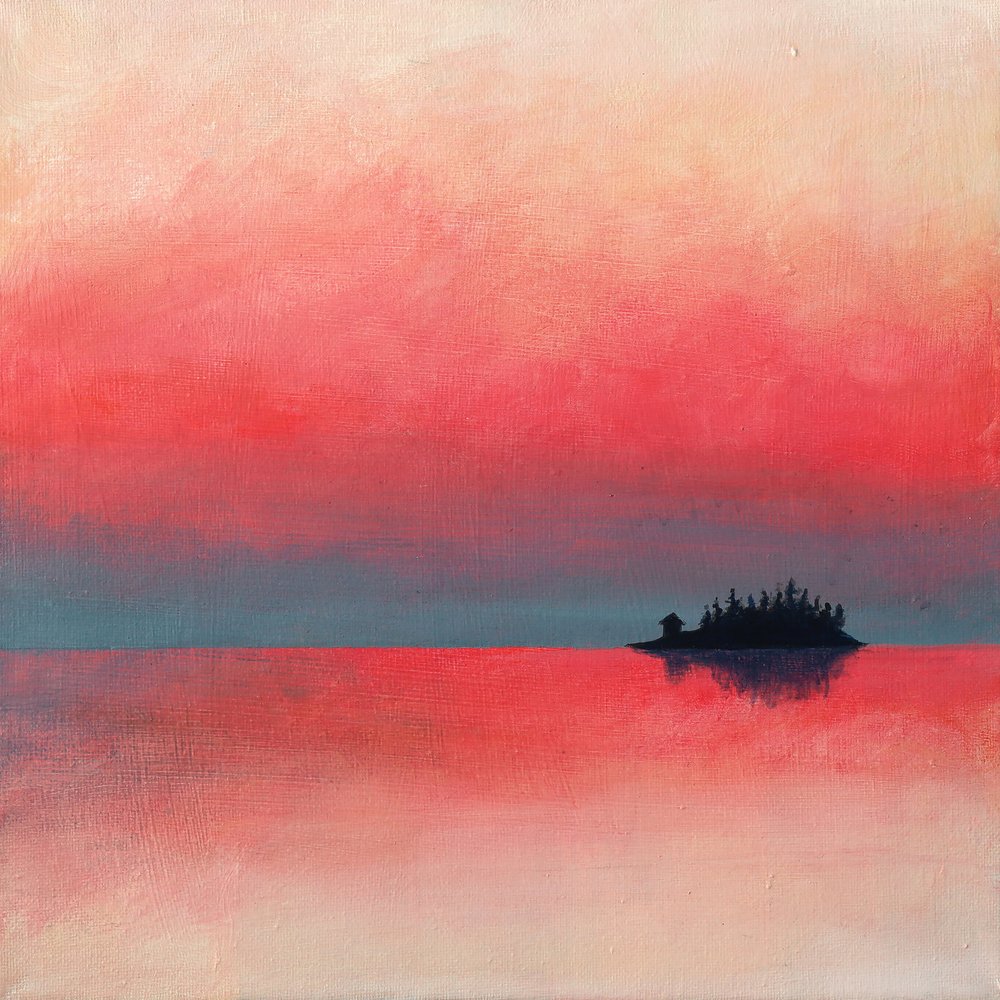 Rustige zonsondergang op het eiland door Ania Witwitzka