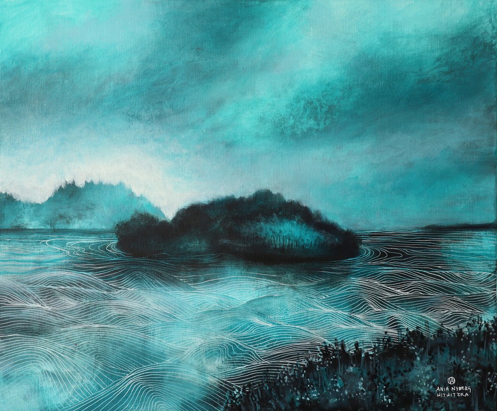 De rustige wateren rond Teal Island door Ania Witwitzka