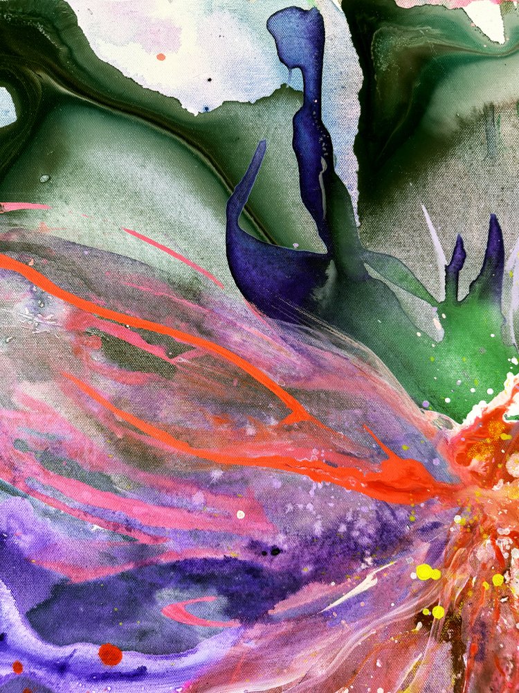Kleurrijke, vloeiende droom door Anna Viklund