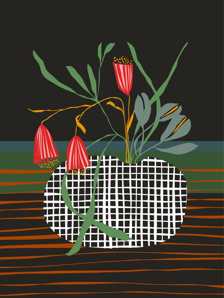 Abstract bloemstuk door Annick