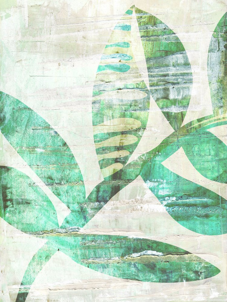 Botanische bladeren met textuur door Annick
