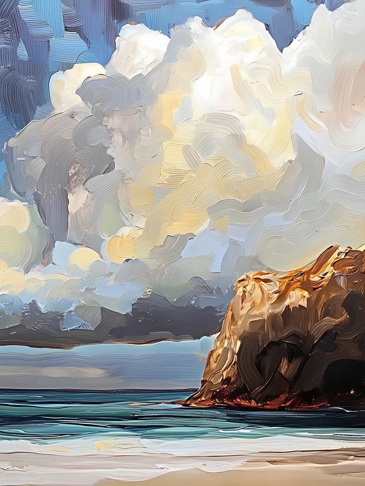 Spectaculaire wolken aan de kust door Avanesova Elena