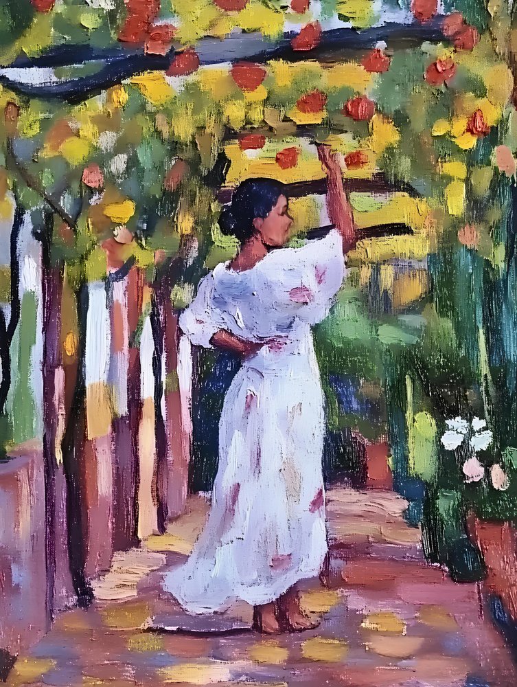 De zomertuinvrouw door Avanesova Elena