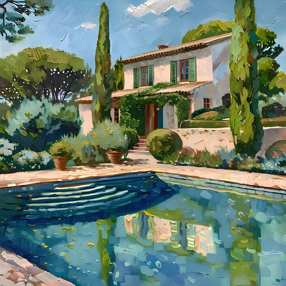 Zonnige mediterrane villa door Avanesova Elena