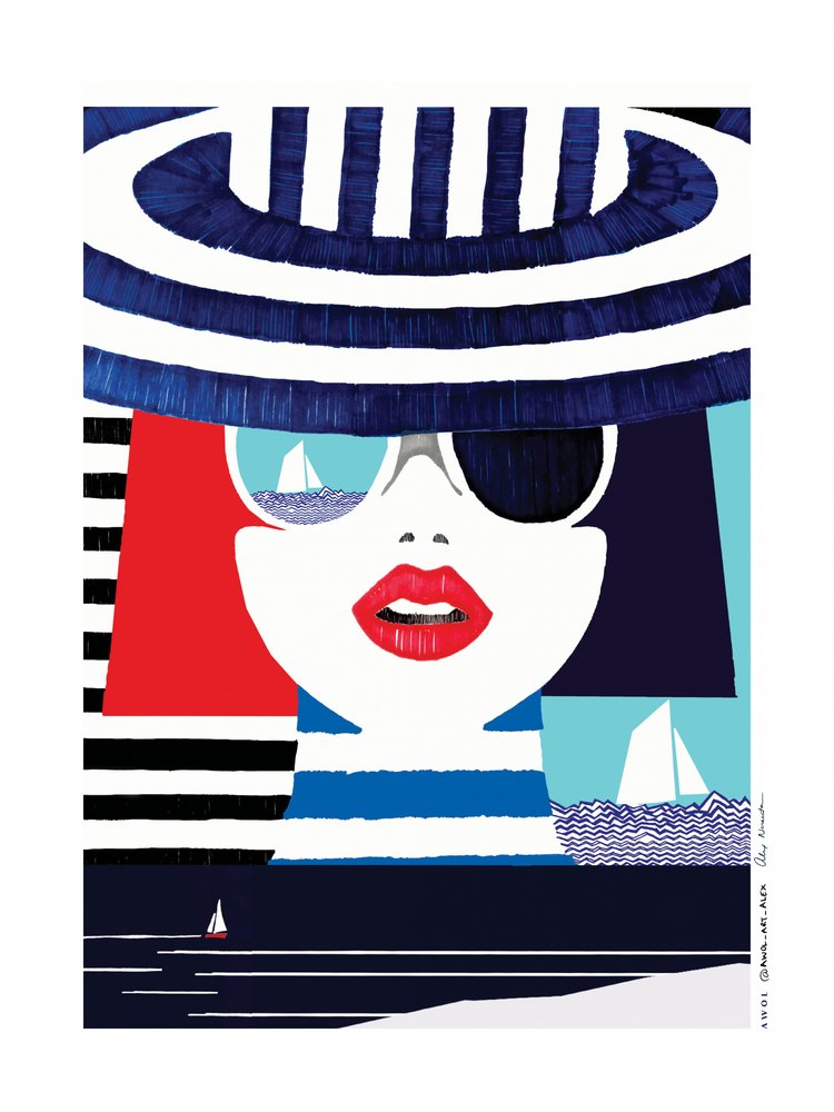 Uitzicht op zee: in Riviera-stijl door Awol Art Alex