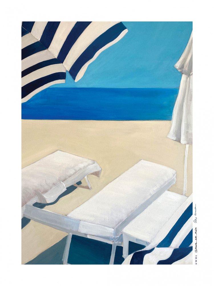 Zomervakantie aan het strand door Awol Art Alex