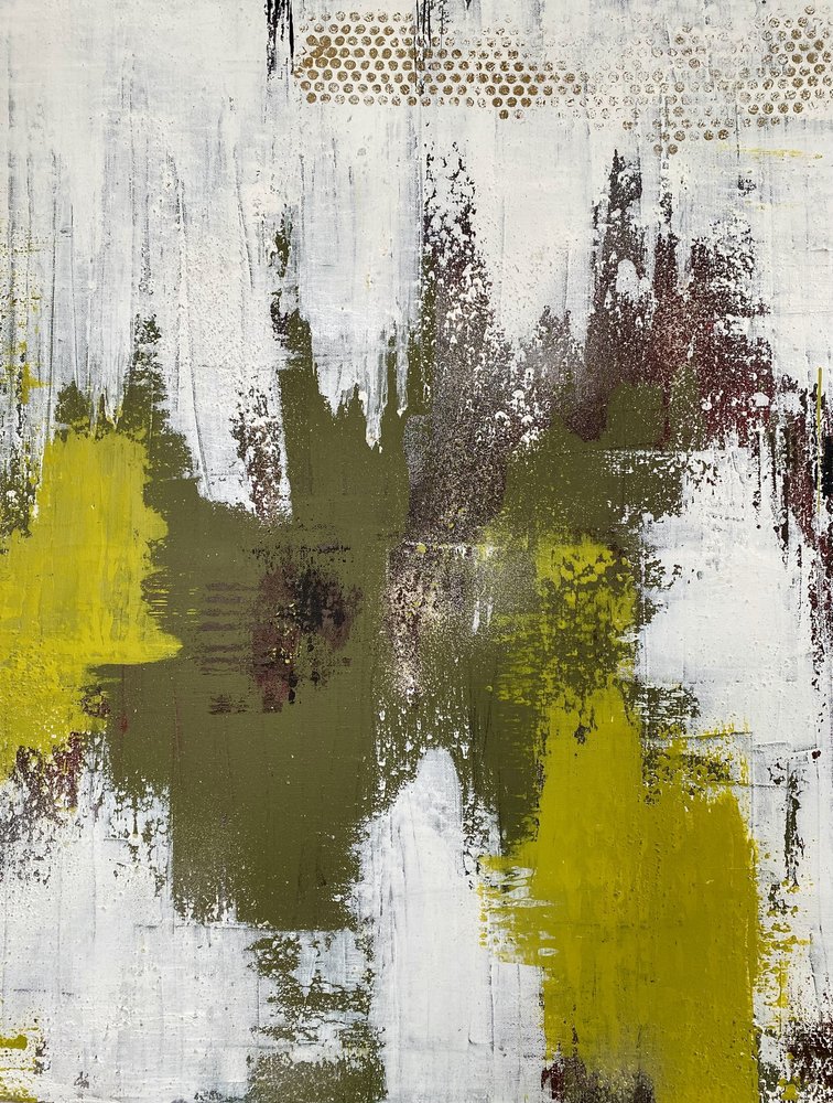 Moderne groene abstracte textuur door Berit Pihl