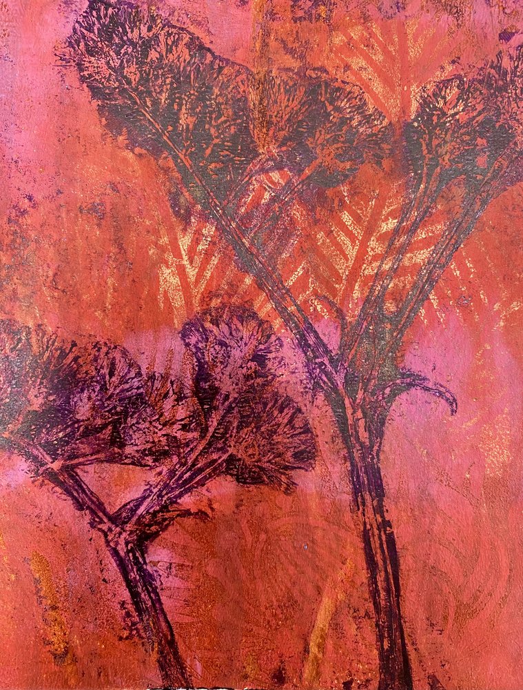 Levendige abstracte bomen door Berit Pihl