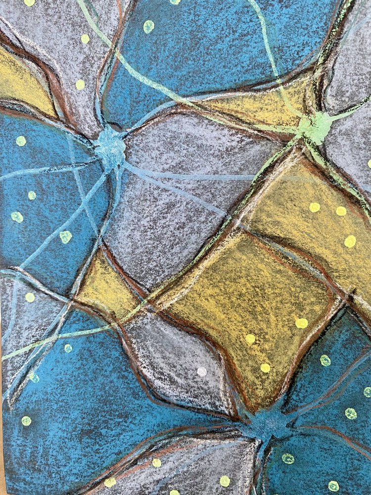 Levendige geometrische textuur door Berit Pihl