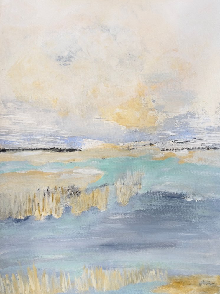 Zachte abstracte kustmotieven door Breanna Megan Studio