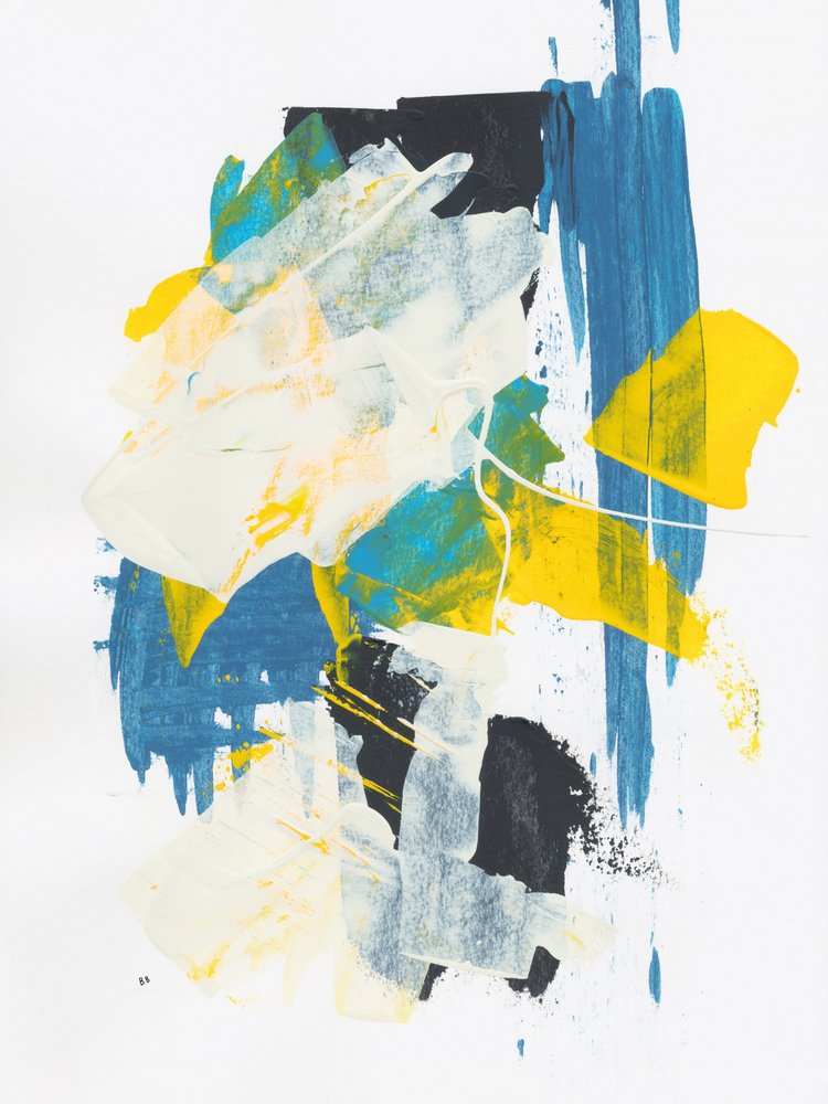 Dynamische abstracte kleuren door Bronwyn Baker