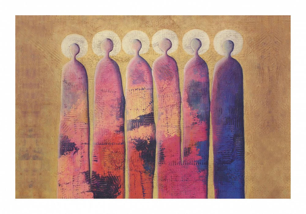 Zes serene figuren door Carolina Gårdheim