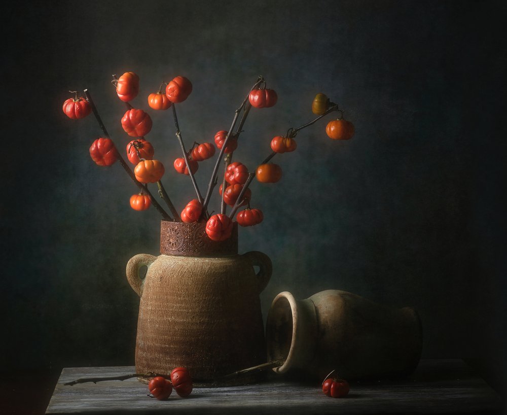 Stilleven met herfstpompoenen door Catherine Wang