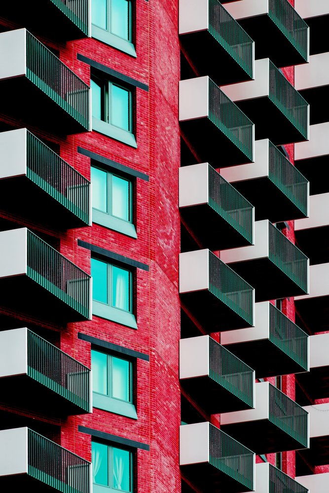 Levendige, moderne architectuur door Chris Hamilton