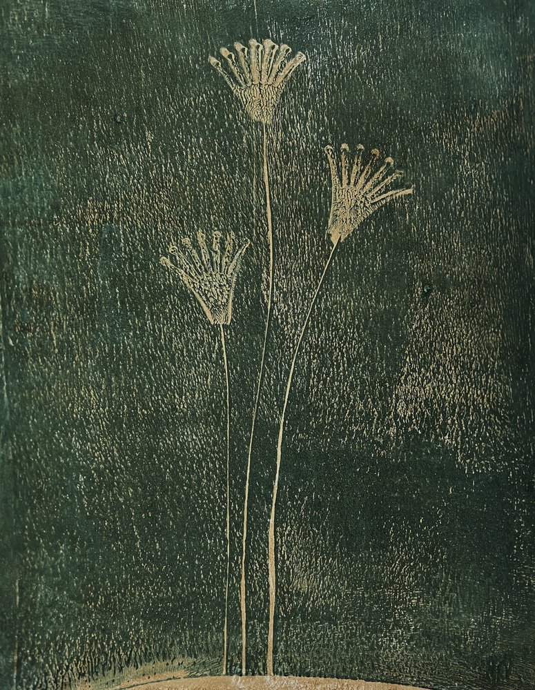 Groene bloemen door Christina Misuro