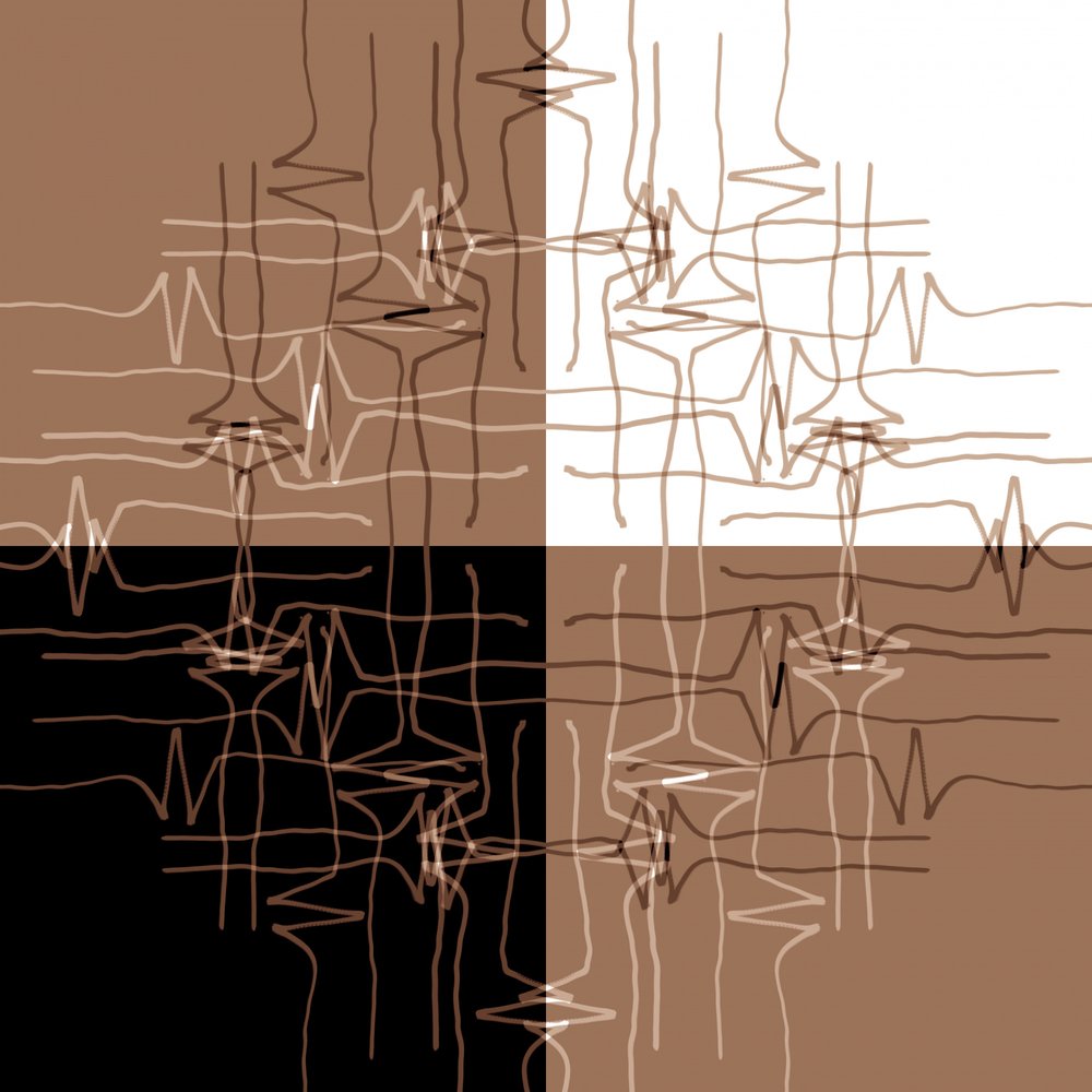 Abstracte golfpatronen door Christina Sillen