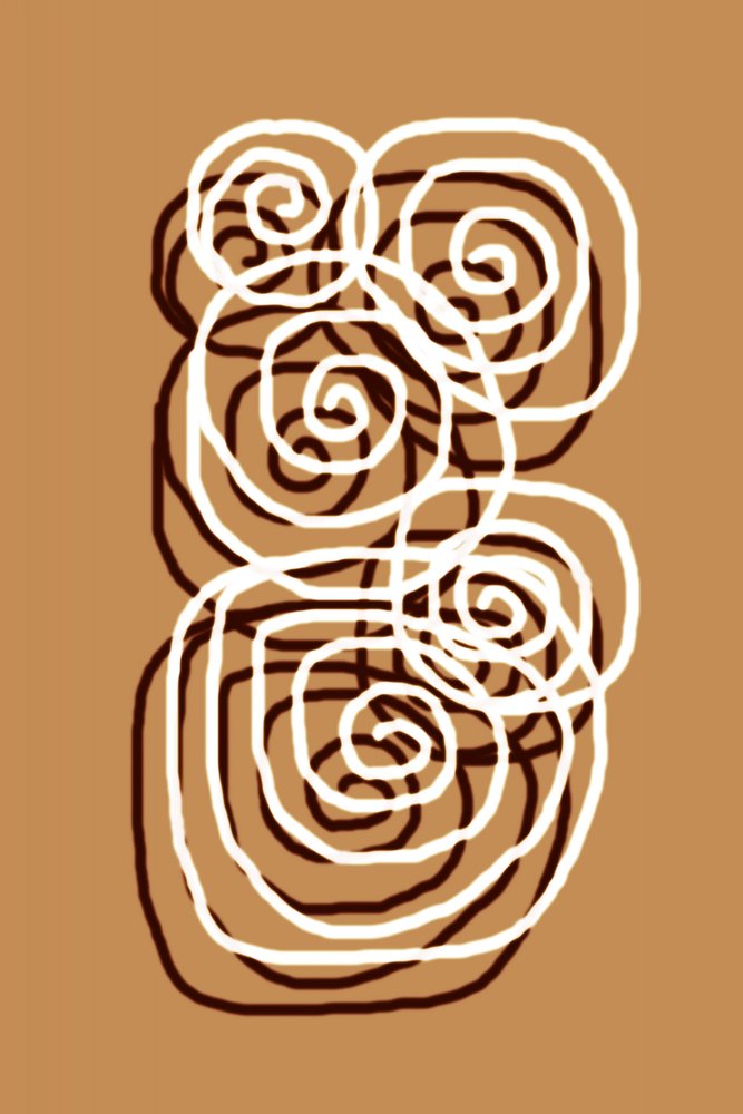 Abstracte krullen door Christina Sillen