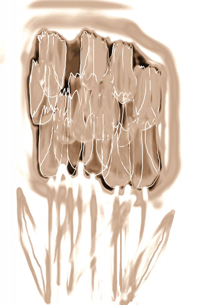Verfijnde sepia-bloemen door Christina Sillen