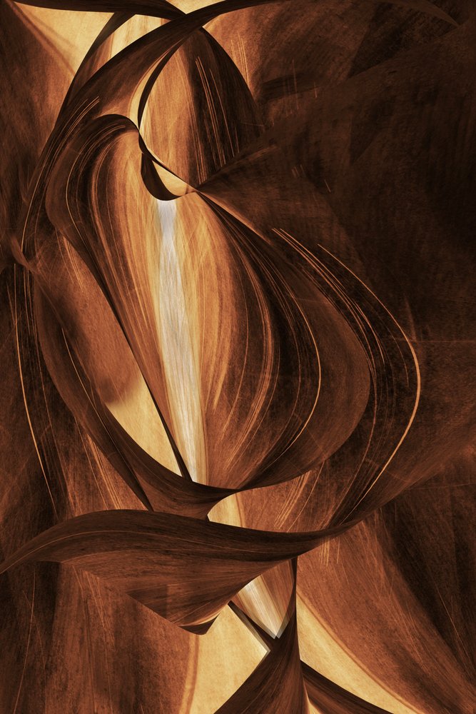 Dynamische Gouden Stroom door Christina Sillen