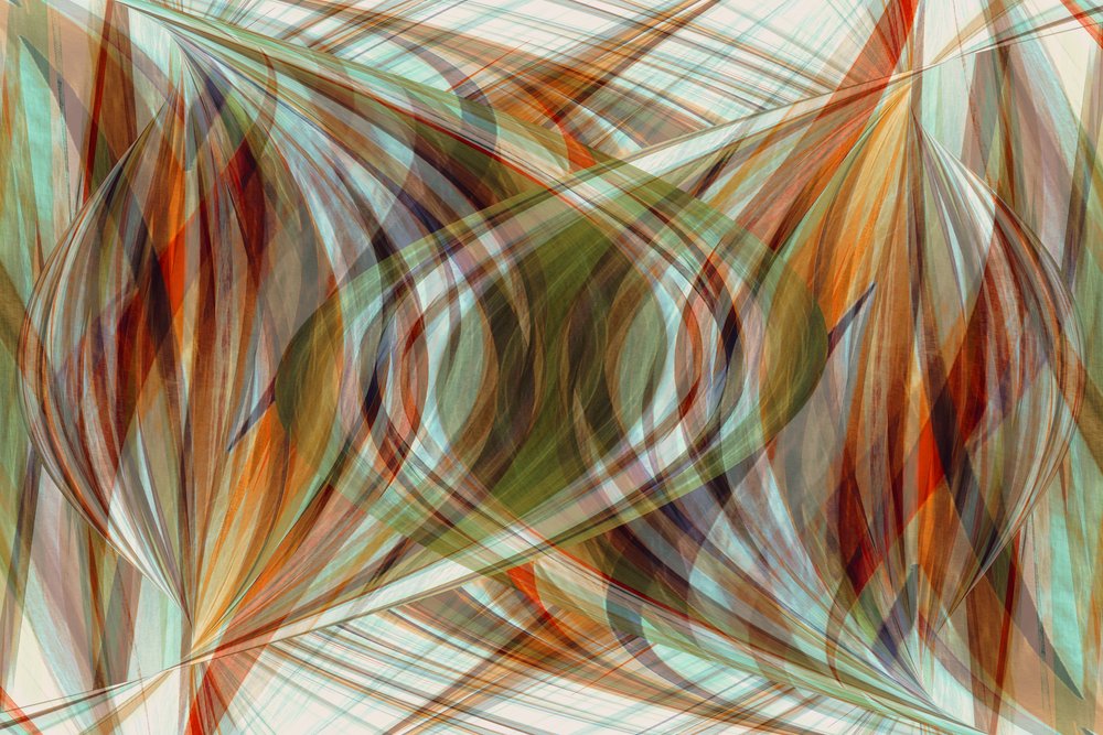Aards, vloeiend, abstract door Christina Sillen