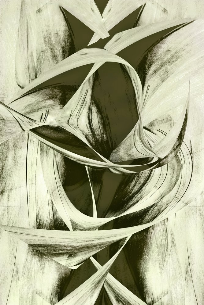 Vloeiende abstracte vormen door Christina Sillen