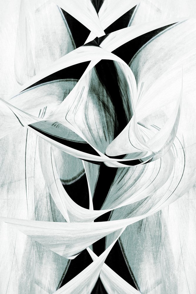 Vloeiende abstracte vormen door Christina Sillen