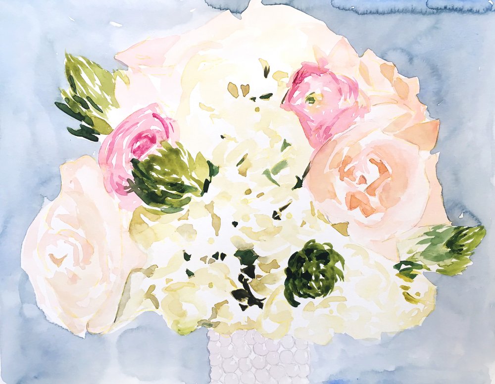 Blush Floral Bouquet door Christine Lindstrom