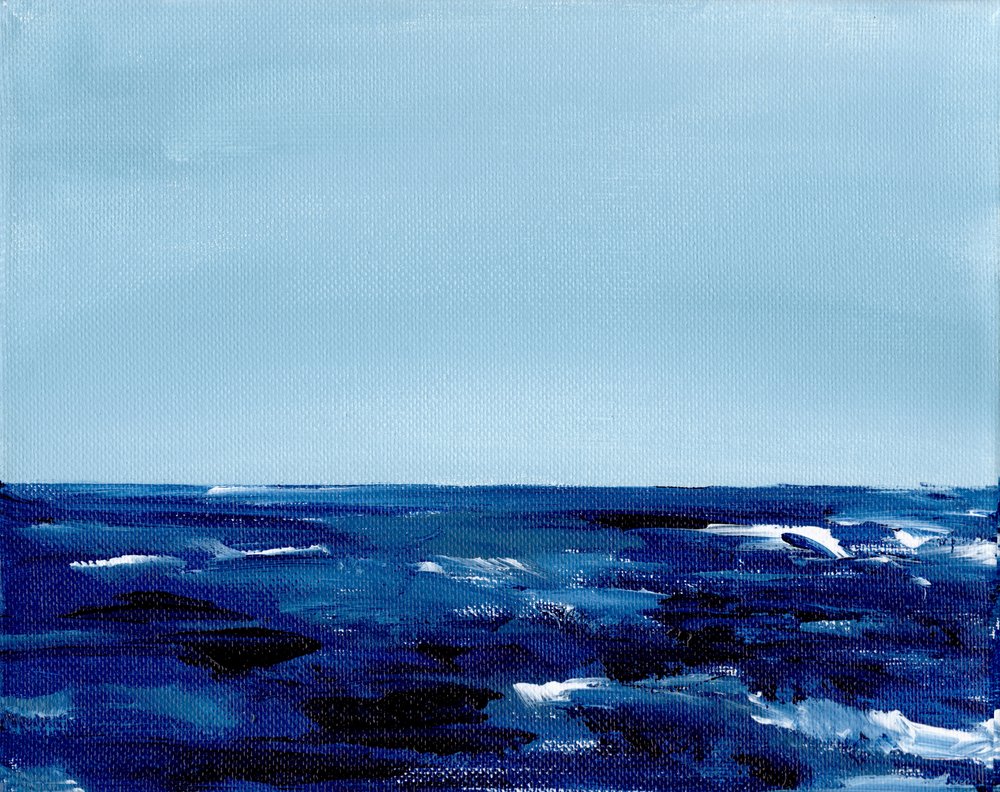 Deep Blue Horizon door Christine Lindstrom