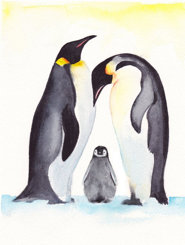 De lieve pinguïnfamilie door Christine Lindstrom
